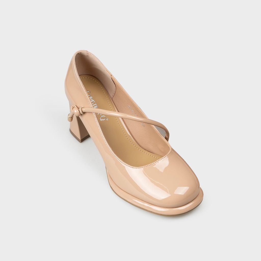 Giày Nữ Cao Gót Bít Mũi Vuông CHRISTINA-Q GBV170I