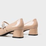 Giày Nữ Cao Gót Bít Mũi Vuông CHRISTINA-Q GBV164I