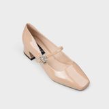 Giày Nữ Cao Gót Bít Mũi Vuông CHRISTINA-Q GBV164I