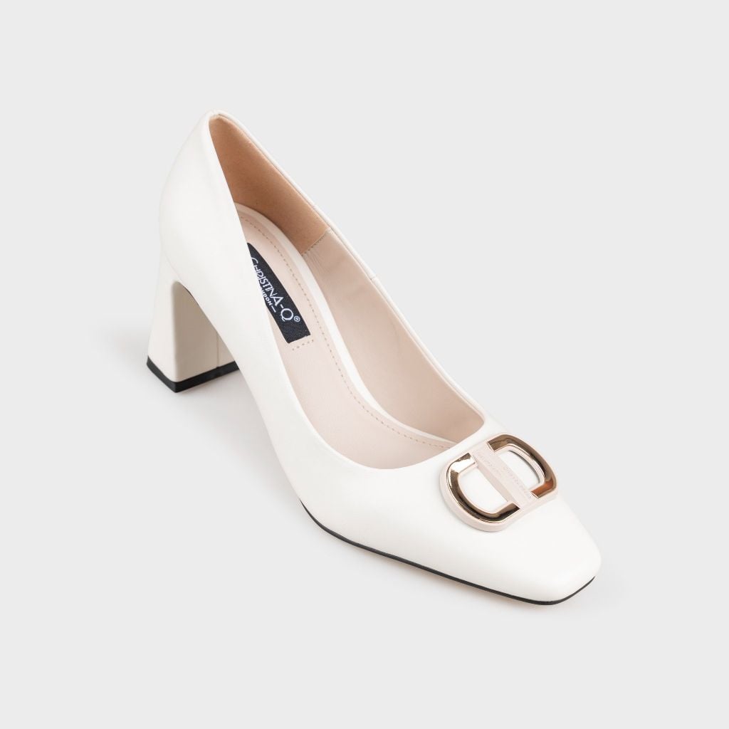 Giày Nữ Cao Gót Bít Mũi Vuông CHRISTINA-Q GBV152H