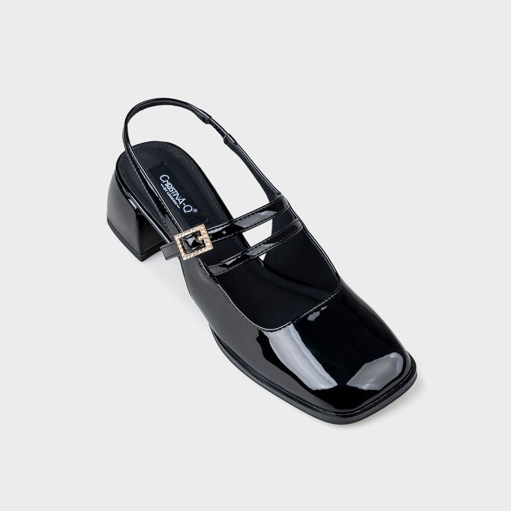 Giày nữ cao gót bít mũi vuông ChristinA-Q GBV158H