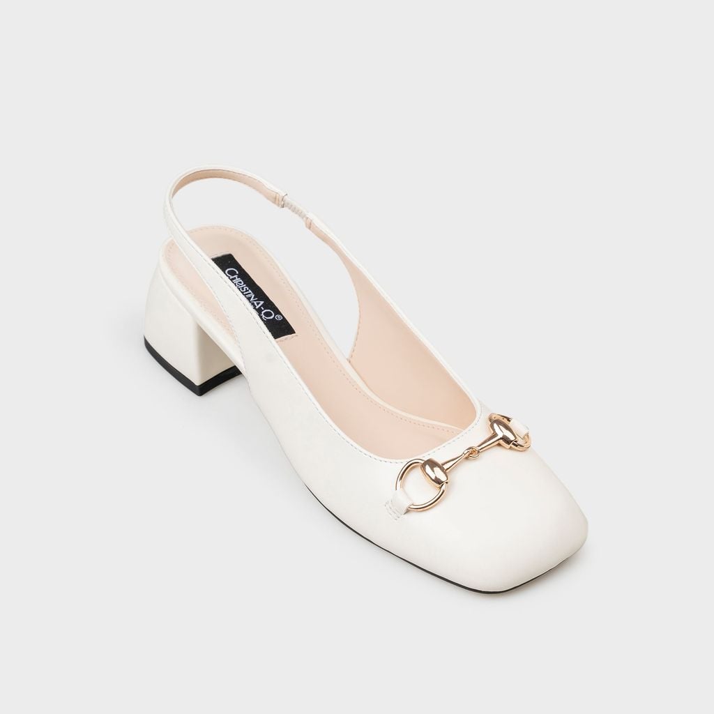 Giày Nữ Cao Gót Bít Mũi Vuông CHRISTINA-Q GBV187I