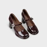 Giày Nữ Cao Gót Bít Mũi Vuông CHRISTINA-Q GBV188I