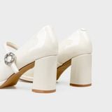 Giày Nữ Cao Gót Bít Mũi Vuông CHRISTINA-Q GBV168I