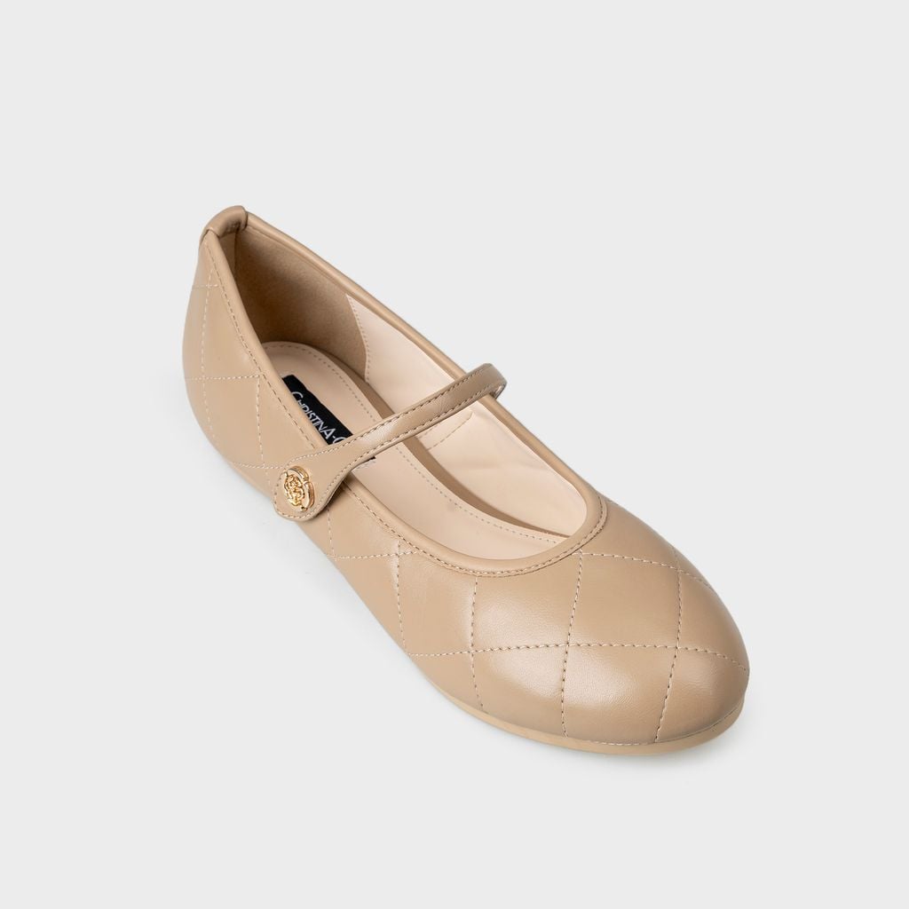 Giày Búp Bê Nữ Mũi Tròn CHRISTINA-Q GBB204H