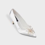 Giày Nữ Cao Gót Bít Mũi Nhọn CHRISTINA-Q GBN464H