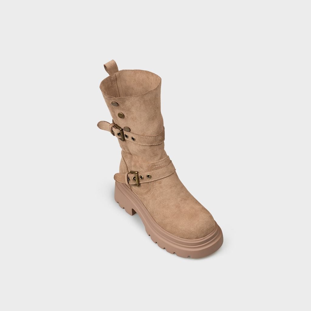 Giày Boots Nữ Mũi Tròn CHRISTINA-Q BOT129I