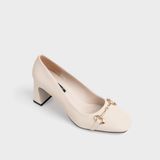 Giày Nữ Cao Gót Bít Mũi Vuông CHRISTINA-Q GBV146H