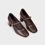 Giày Nữ Cao Gót Bít Mũi Vuông CHRISTINA-Q GBV190I