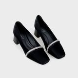 Giày Nữ Cao Gót Bít Mũi Vuông CHRISTINA-Q GBV167H