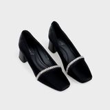 Giày Nữ Cao Gót Bít Mũi Vuông CHRISTINA-Q GBV167H