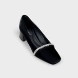 Giày Nữ Cao Gót Bít Mũi Vuông CHRISTINA-Q GBV167H