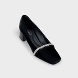 Giày Nữ Cao Gót Bít Mũi Vuông CHRISTINA-Q GBV167H