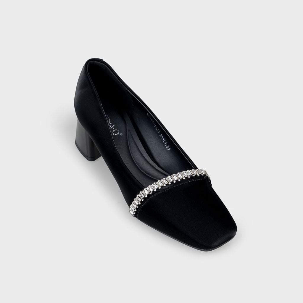 Giày Nữ Cao Gót Bít Mũi Vuông CHRISTINA-Q GBV167I