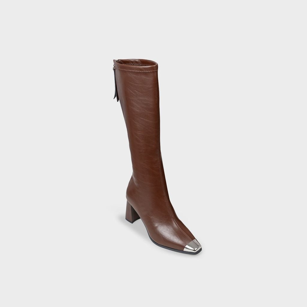 Giày Boots Nữ Cao Cổ Mũi Vuông CHRISTINA-Q BOV036H