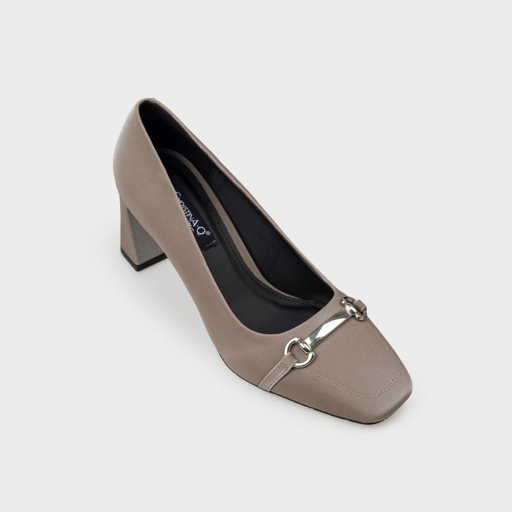 Giày Nữ Cao Gót Bít Mũi Vuông CHRISTINA-Q GBV177I