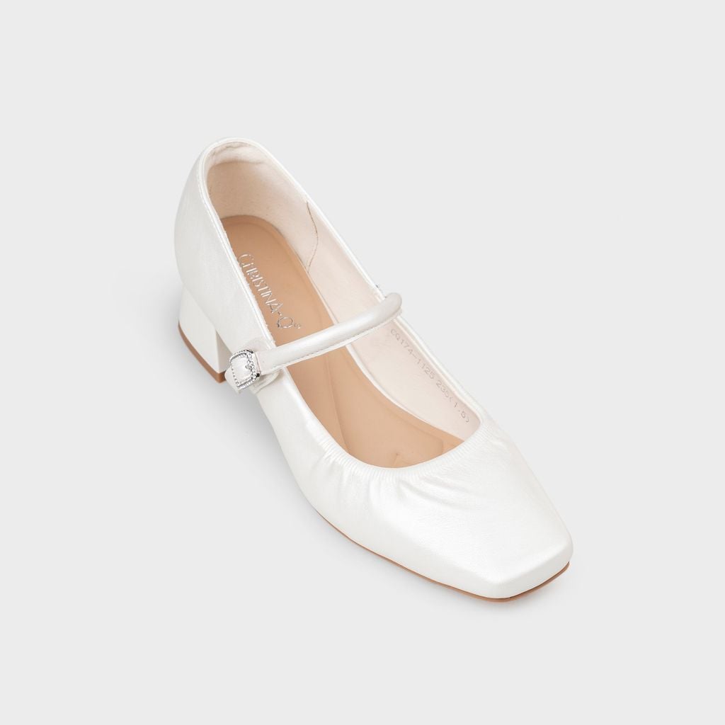 Giày Nữ Cao Gót Bít Mũi Vuông CHRISTINA-Q GBV174H