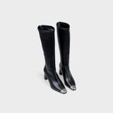 Giày Boots Nữ Cao Cổ Mũi Vuông CHRISTINA-Q BOV036H