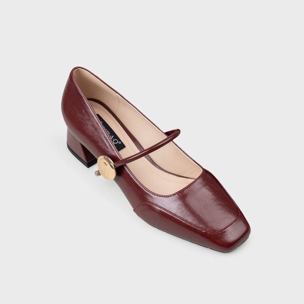 Giày Nữ Cao Gót Bít Mũi Vuông CHRISTINA-Q GBV165I