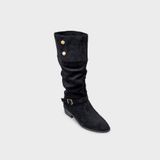 Giày Boots Nữ Mũi Tròn CHRISTINA-Q BOT134H