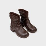 Giày Boots Nữ Mũi Tròn CHRISTINA-Q BOT128H