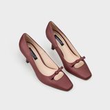 Giày Nữ Cao Gót Bít Mũi Vuông CHRISTINA-Q GBV179I