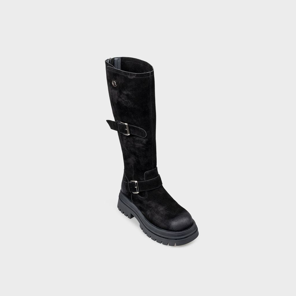 Giày Boots Nữ Mũi Tròn CHRISTINA-Q BOT133H