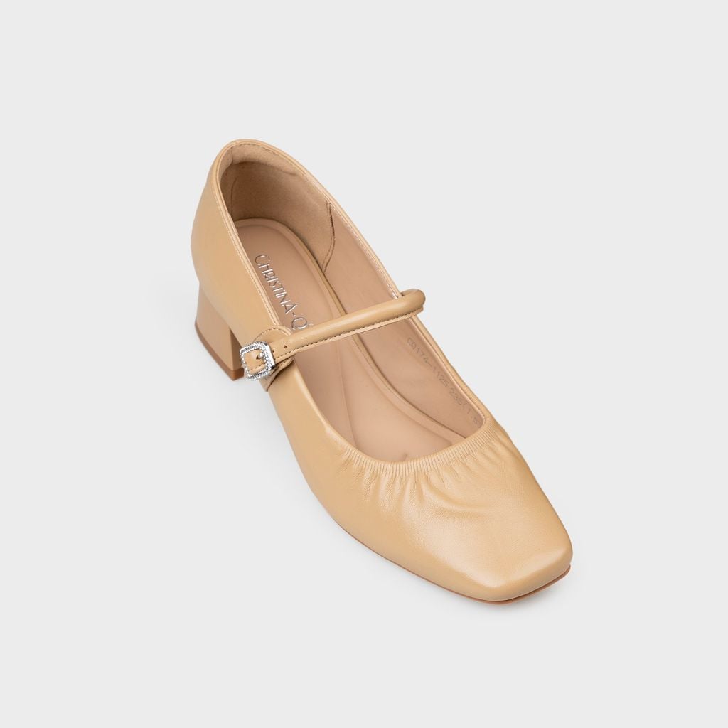 Giày Nữ Cao Gót Bít Mũi Vuông CHRISTINA-Q GBV174H