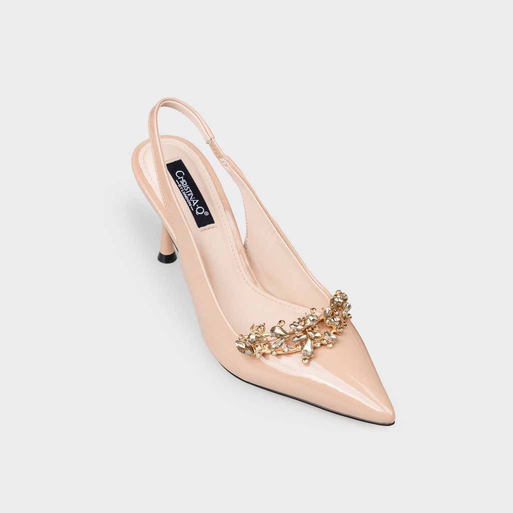 Giày Nữ Cao Gót Bít Mũi Nhọn CHRISTINA-Q GBN449H