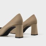 Giày Nữ Cao Gót Bít Mũi Vuông CHRISTINA-Q GBV177I