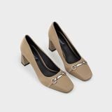 Giày Nữ Cao Gót Bít Mũi Vuông CHRISTINA-Q GBV177I