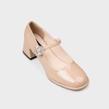 Giày Nữ Cao Gót Bít Mũi Vuông CHRISTINA-Q GBV186I