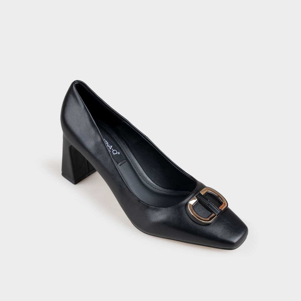 Giày Nữ Cao Gót Bít Mũi Vuông CHRISTINA-Q GBV152H