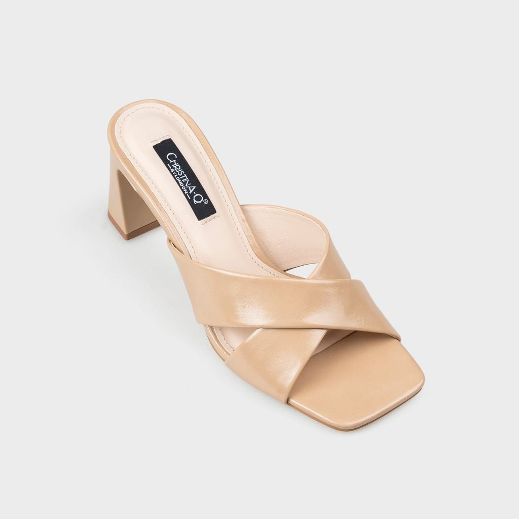 Guốc Nữ Gót Trụ CHRISTINA-Q GUN130I