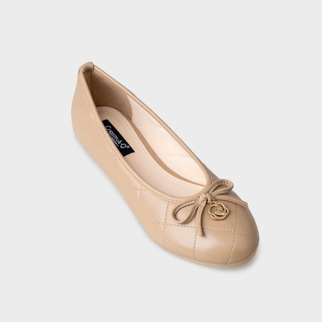 Giày Búp Bê Nữ Mũi Tròn CHRISTINA-Q GBB203H