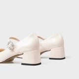 Giày Nữ Cao Gót Bít Mũi Vuông CHRISTINA-Q GBV186I