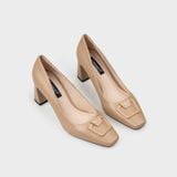 Giày Nữ Cao Gót Bít Mũi Vuông CHRISTINA-Q GBV178I