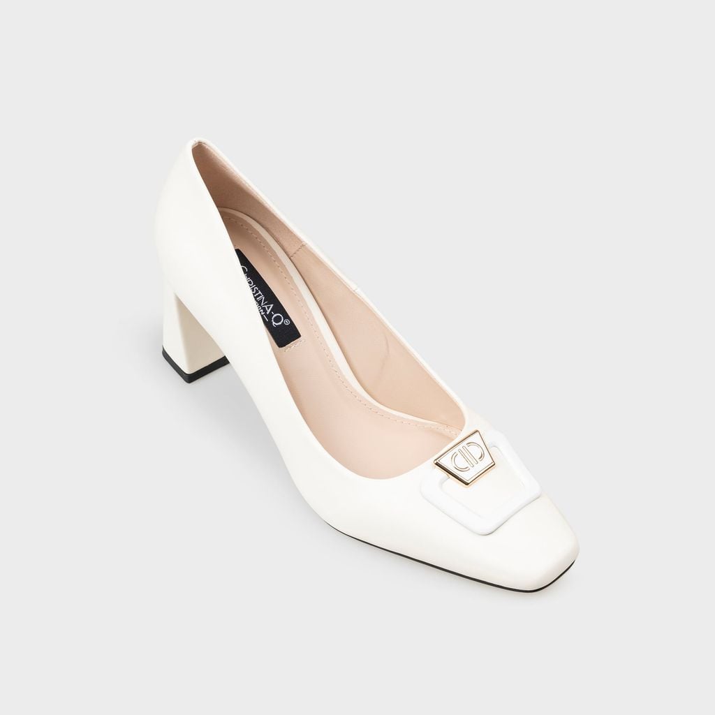 Giày Nữ Cao Gót Bít Mũi Vuông CHRISTINA-Q GBV178I