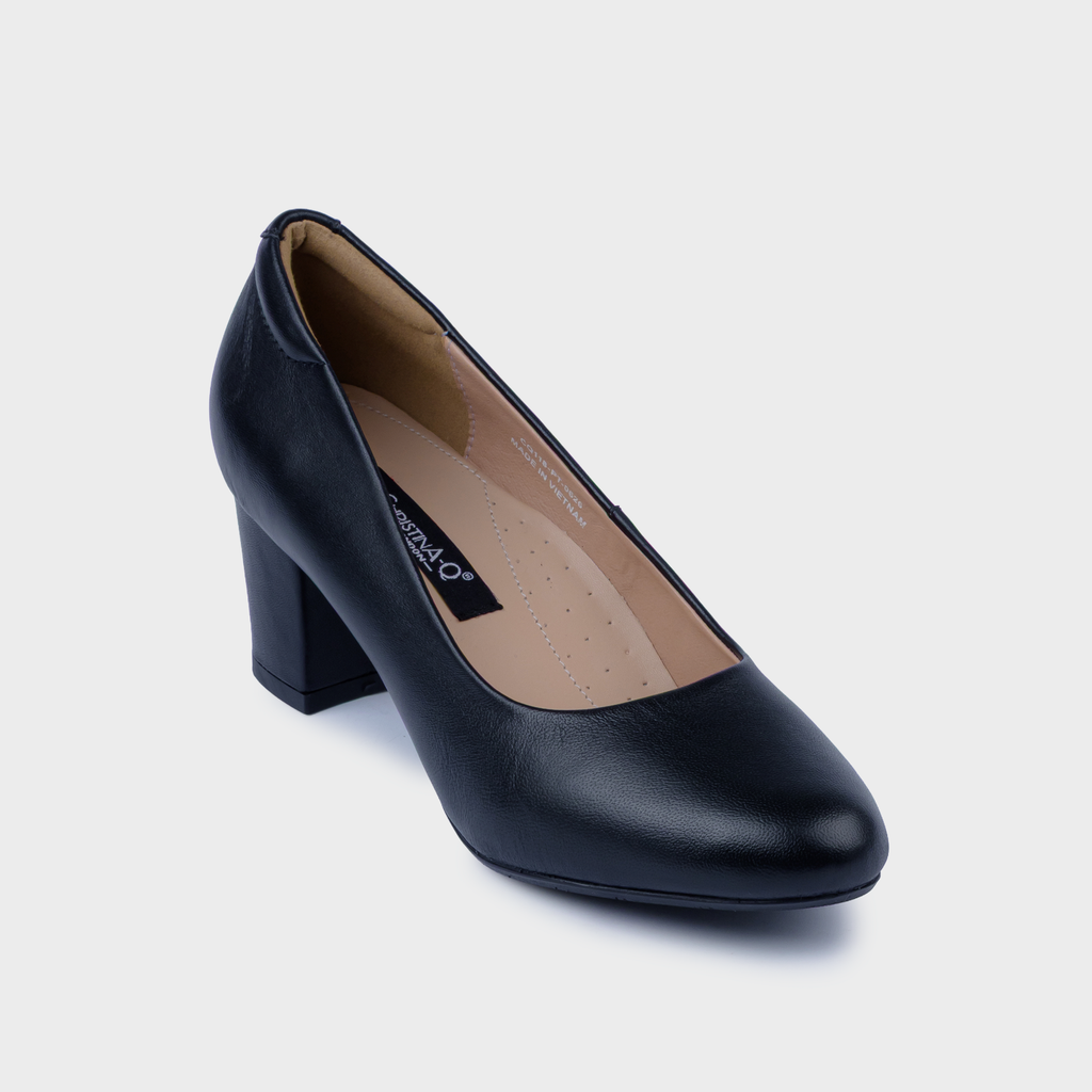Giày Nữ Cao Gót Bít Mũi Tròn CHRISTINA-Q GBT118K