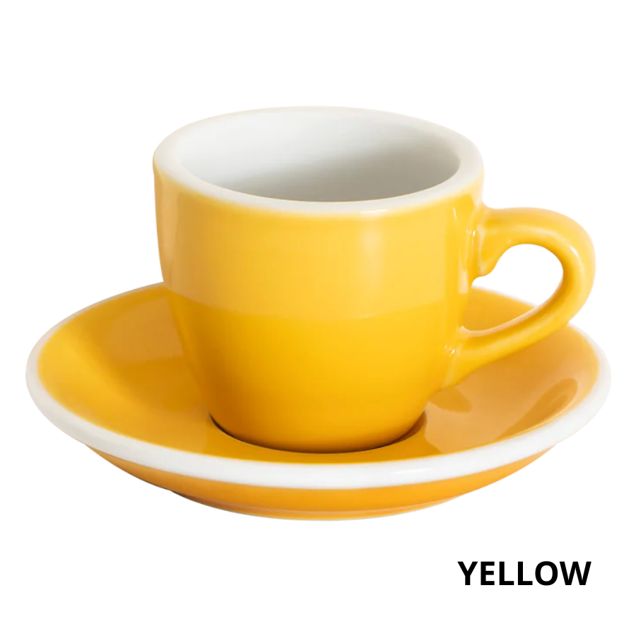 Ly cốc sứ Egg 80ml Espresso Cup & Saucer Loveramics