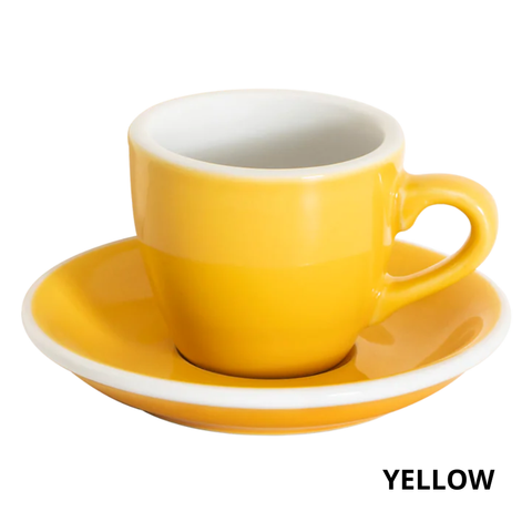 Ly cốc sứ Egg 80ml Espresso Cup & Saucer Loveramics