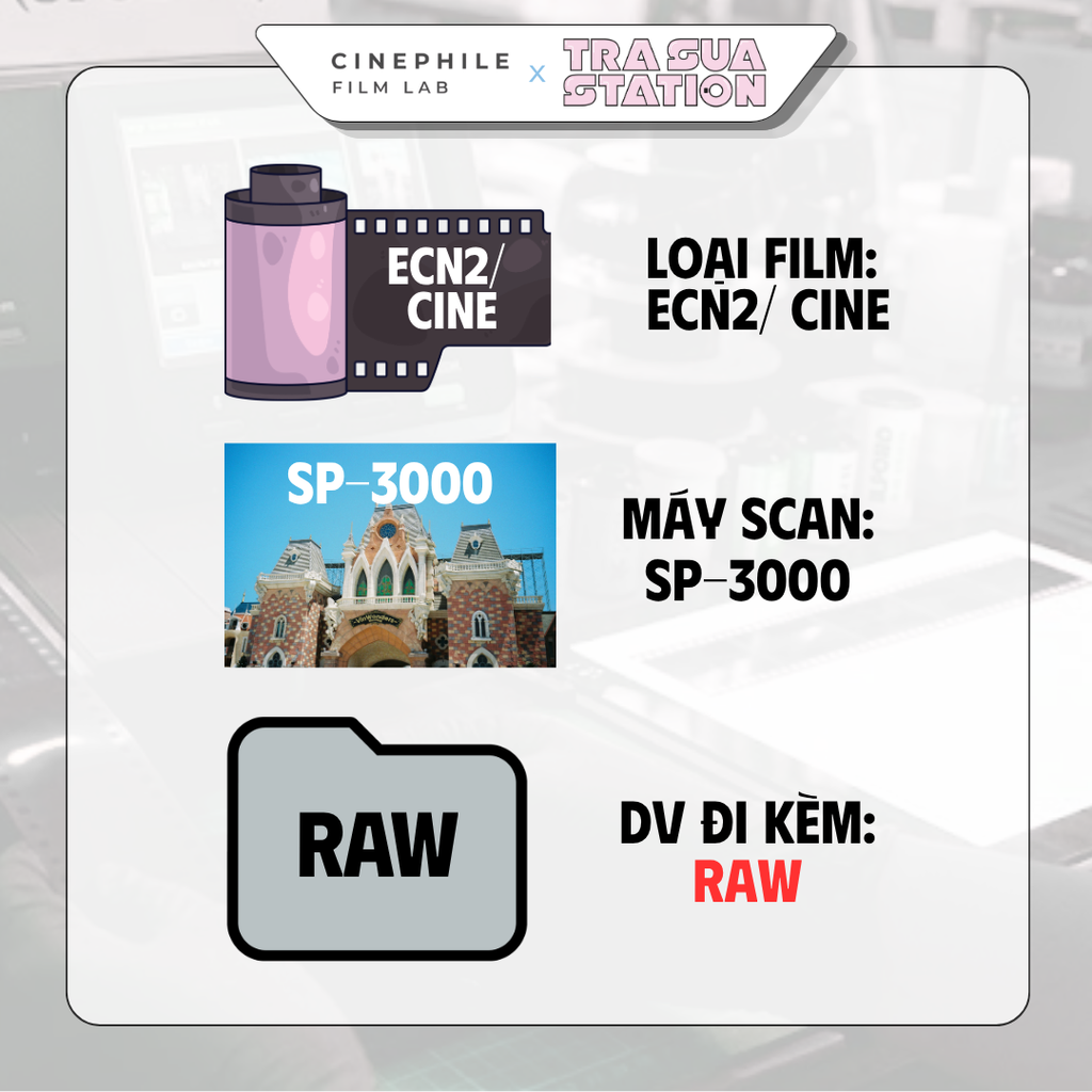 Tráng film Cinephile x Trà Sữa Station