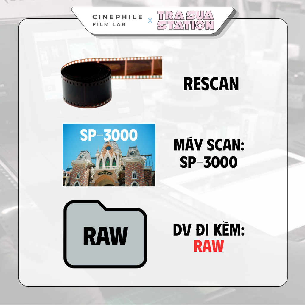 Tráng film Cinephile x Trà Sữa Station