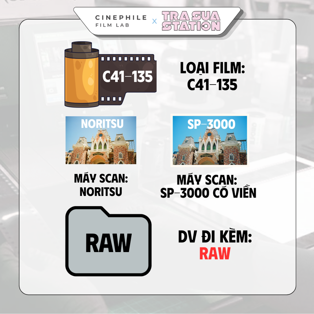 Tráng film Cinephile x Trà Sữa Station