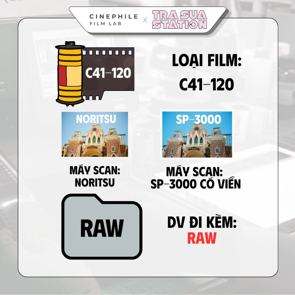 Tráng film Cinephile x Trà Sữa Station
