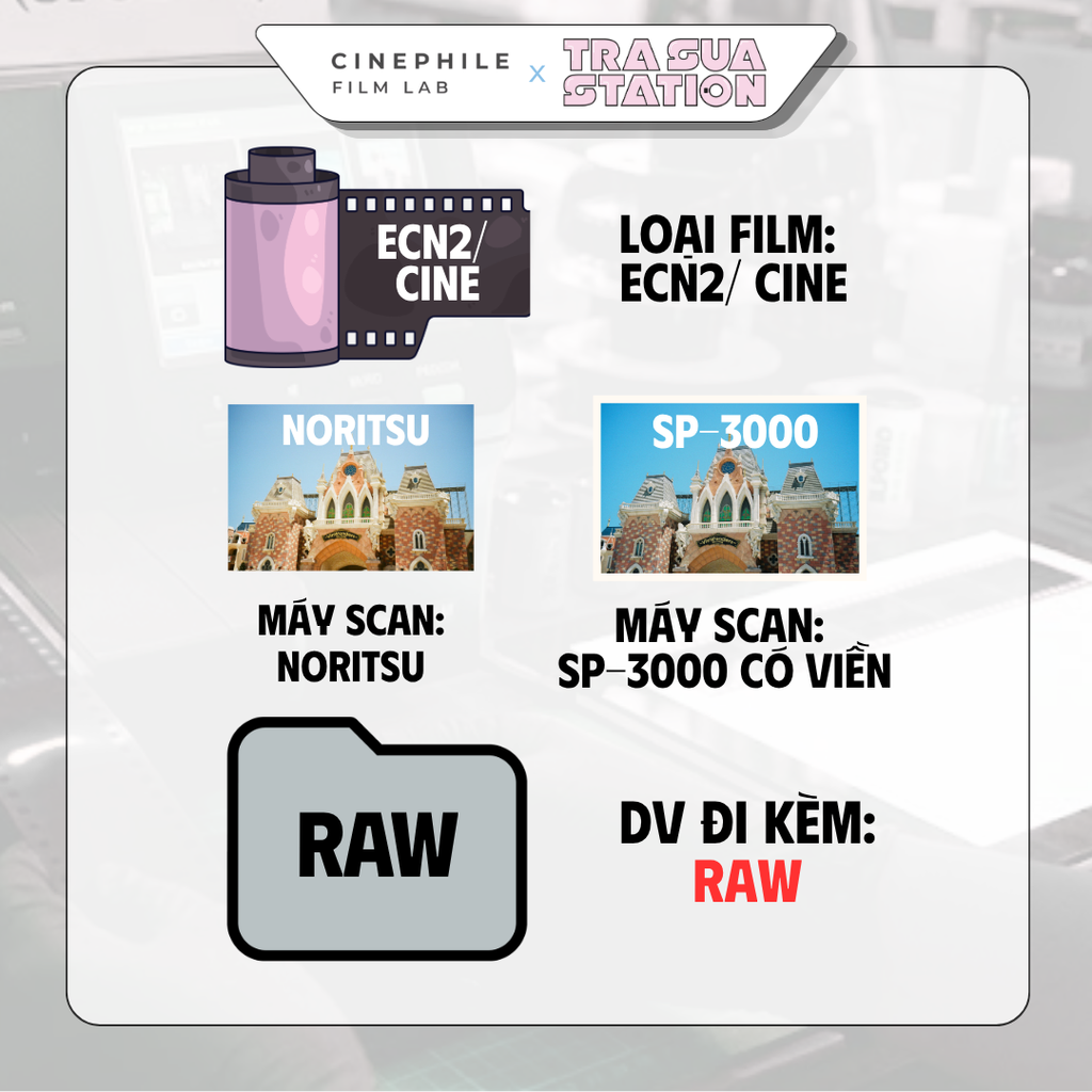 Tráng film Cinephile x Trà Sữa Station