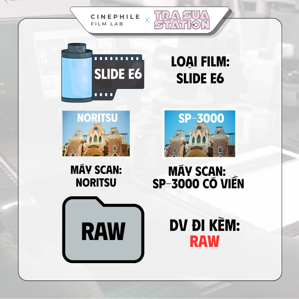 Tráng film Cinephile x Trà Sữa Station