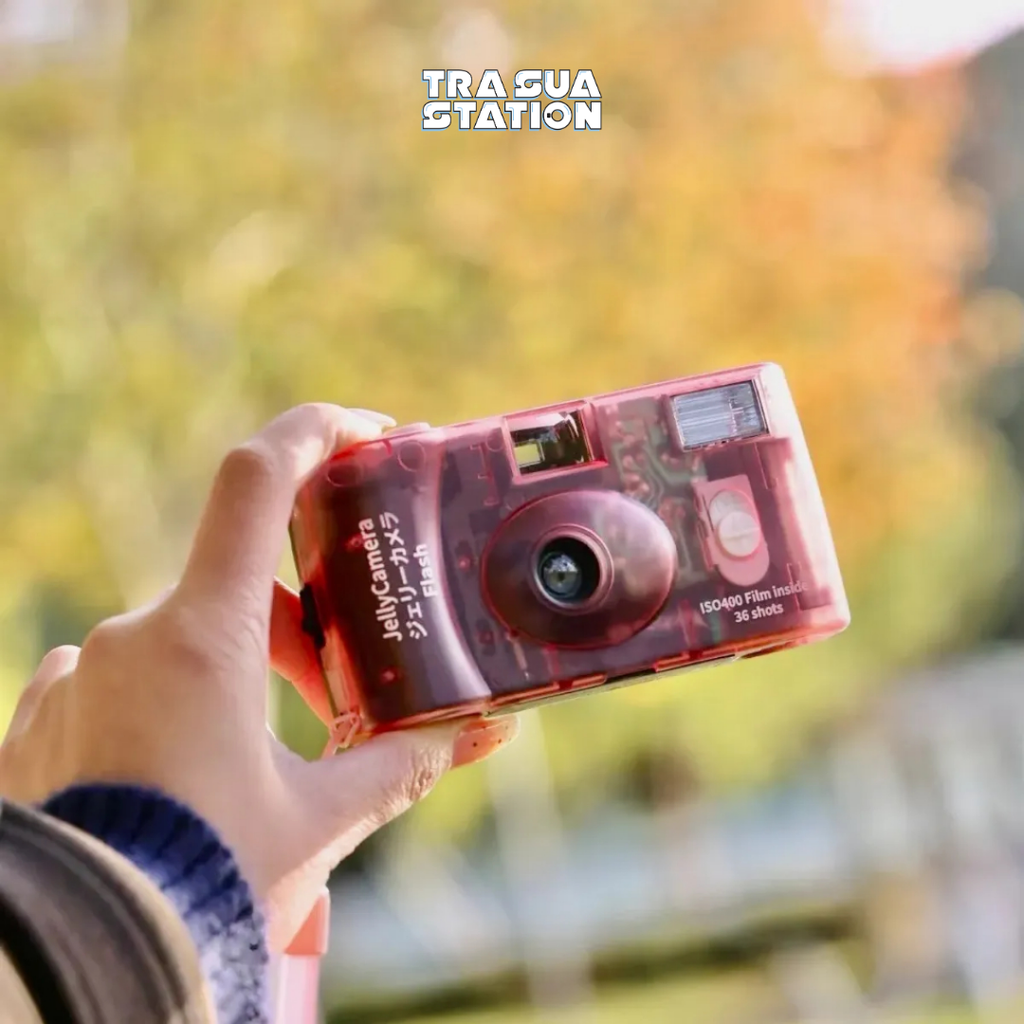 Máy ảnh film 35mm Jelly Camera - Reloadable ( Máy có sẵn 1 cuộn film - Có flash - Có thể thay film)