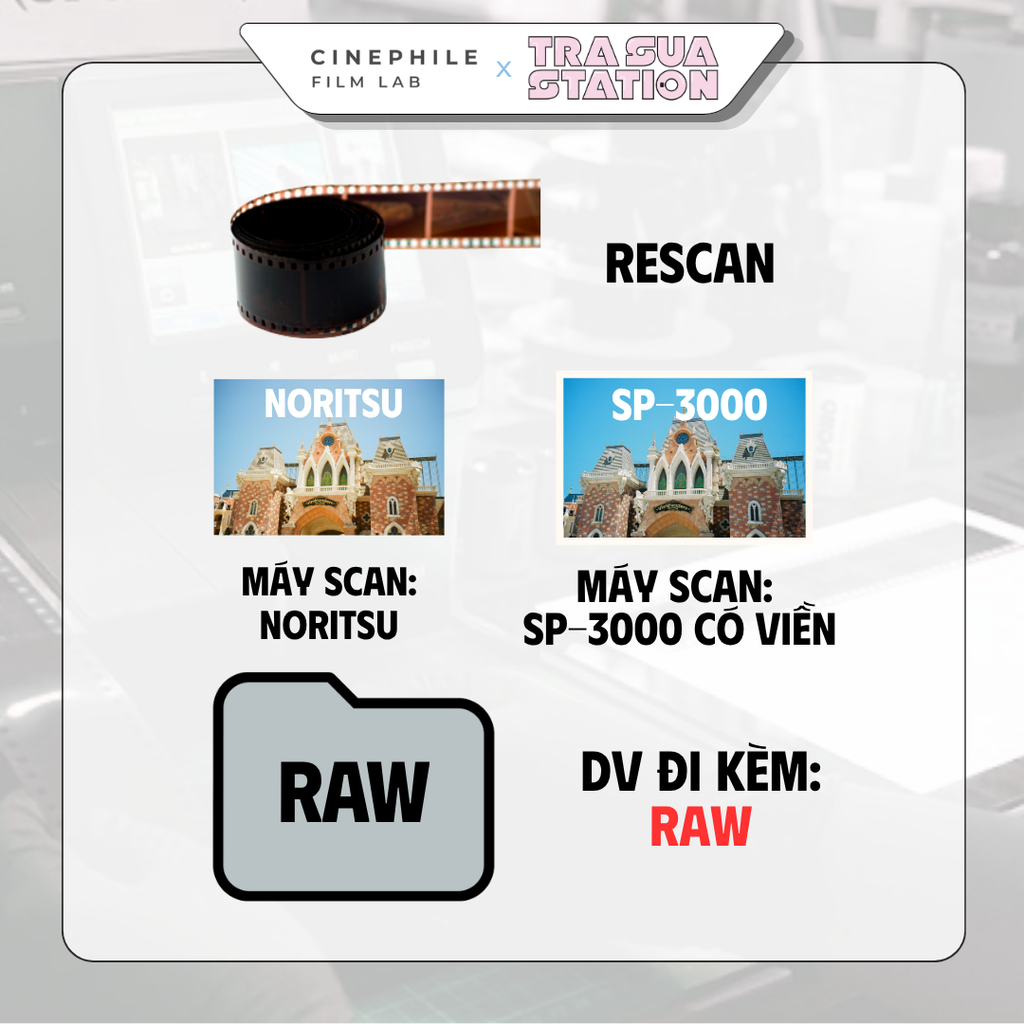 Tráng film Cinephile x Trà Sữa Station