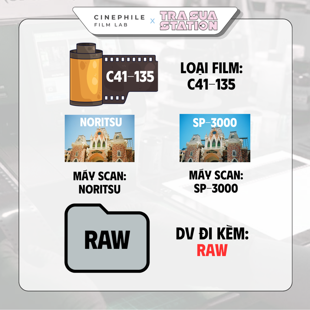 Tráng film Cinephile x Trà Sữa Station